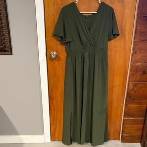 SHEIN Deep Green Maxi Dress
